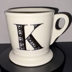 Anthropologie K Monogrammed Mug